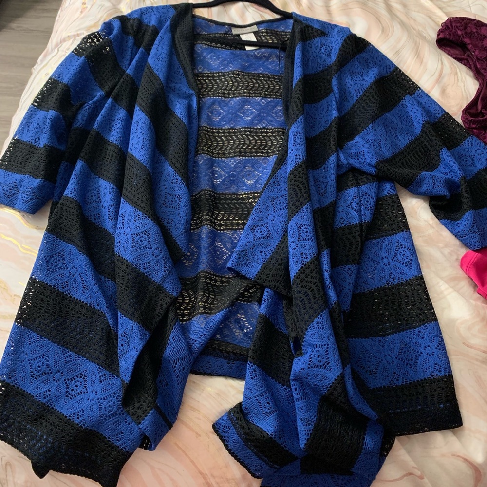 Blue and Black Cardigan